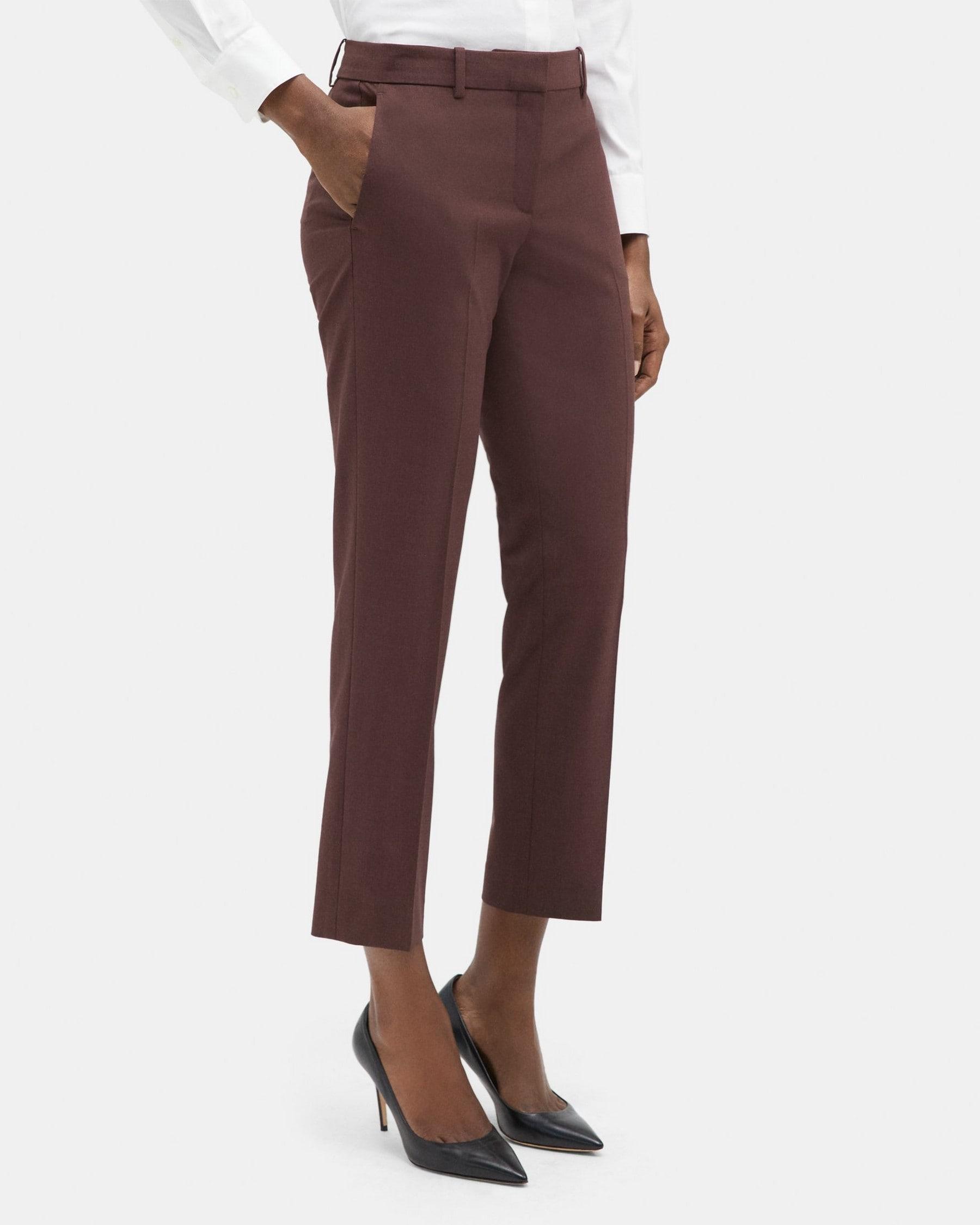 Classic Crop Pant in Sevona Stretch Wool Product Image