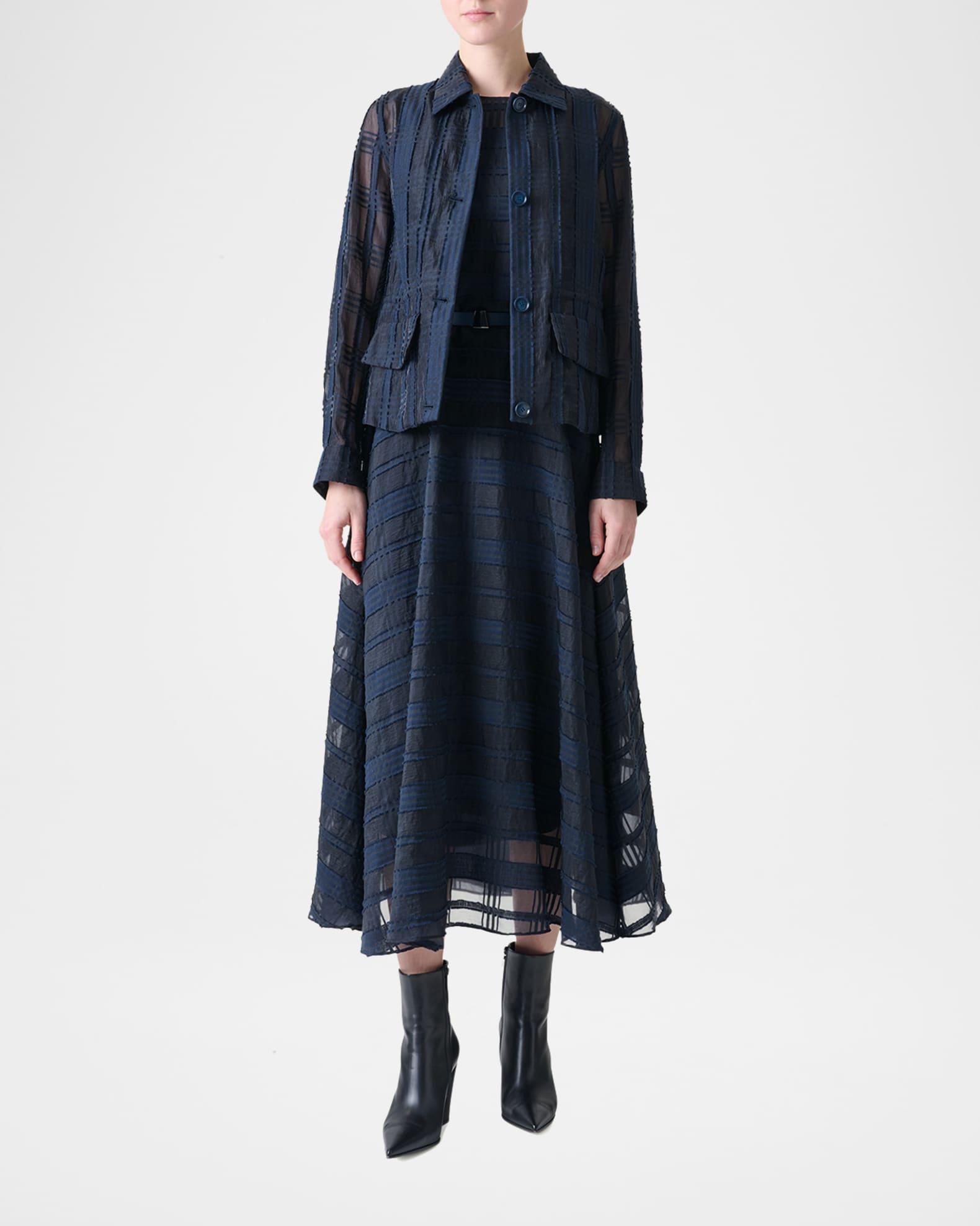Tom Organdy Plaid Short Jacket Product Image