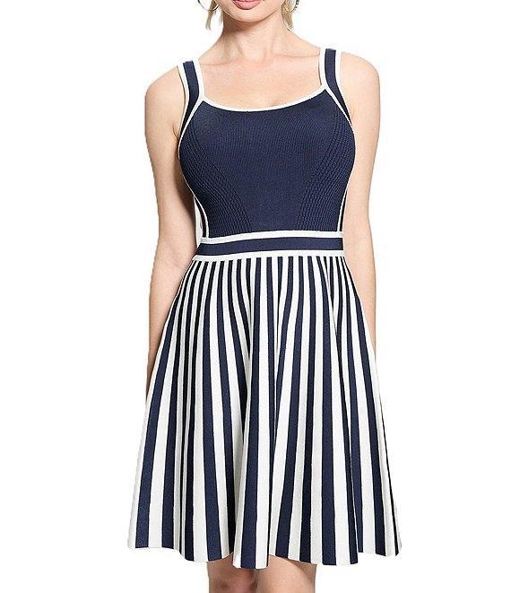 Guess Mirage Nautical Sweater Sleeveless Dress Product Image