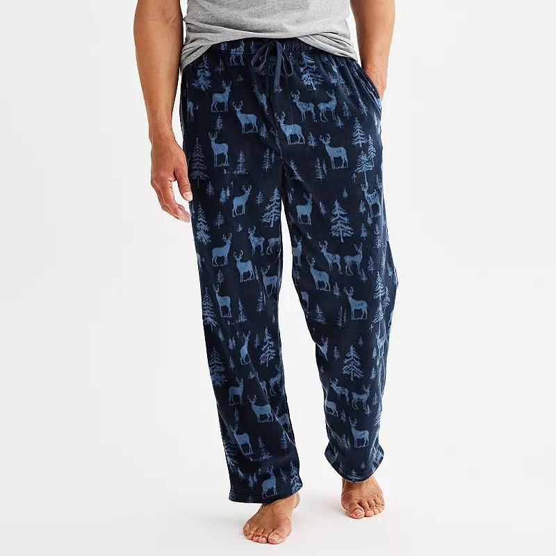Men's Sonoma Goods For Life® Microfleece Pajama Pants, Size: XL, Snow Mountain Gray Product Image