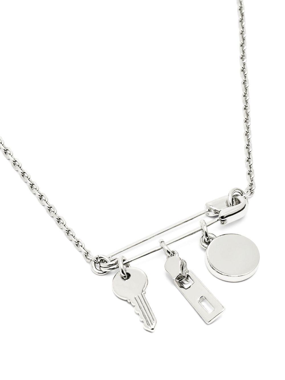 logo-plaque pendant necklace Product Image