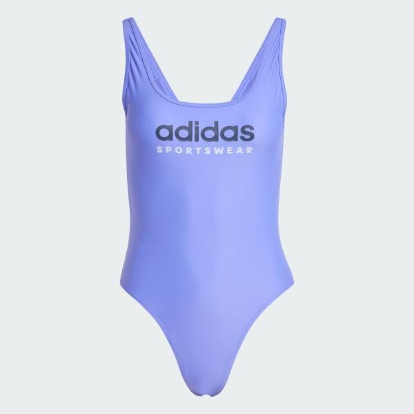 adidas Sportswear U-Back Swimsuit Black 6 Womens Product Image