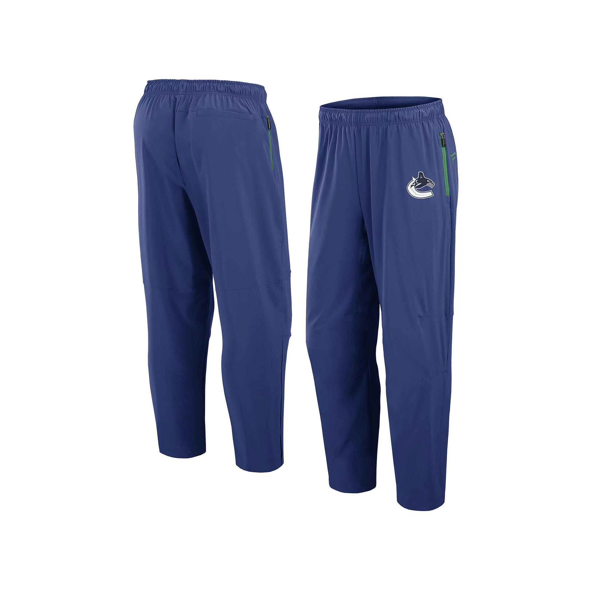 Men's Fanatics Blue Vancouver Canucks Authentic Pro Rink Pants, Size: 3XL, Cnk Blue Product Image