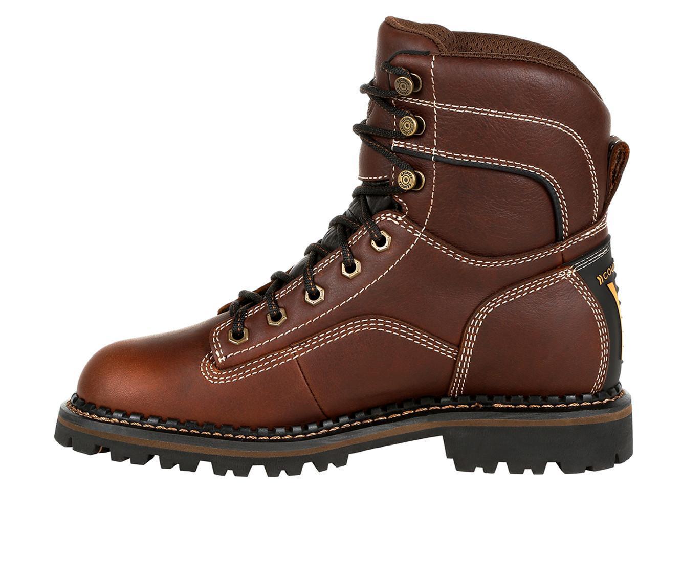 Women's Georgia Boot AMP LT Logger Alloy Toe Waterproof Low Heel Work Boots Product Image