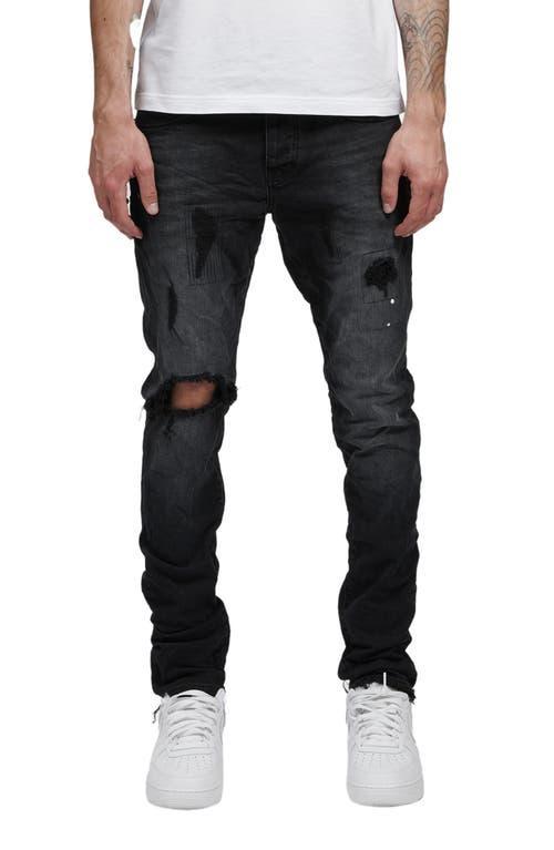 Mens P002 Over Spray Slim-Fit Jeans Product Image