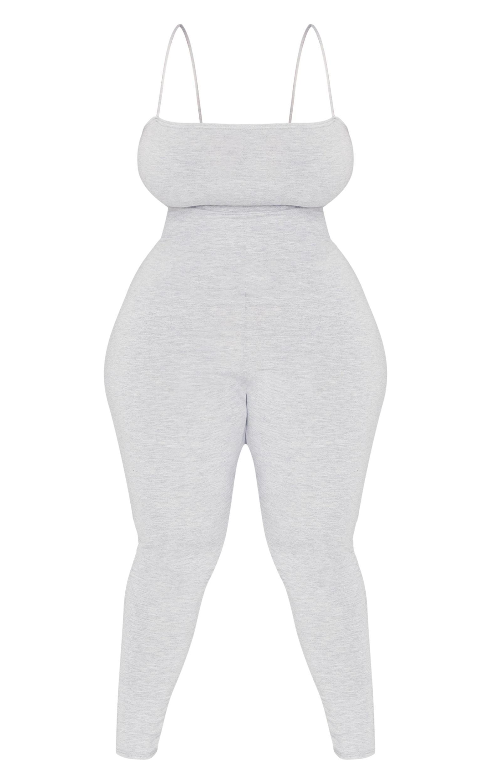 Plus Grey Basic Strappy Jumpsuit Product Image