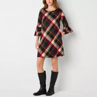Jessica Howard Womens 3/4 Sleeve Shift Dress Product Image
