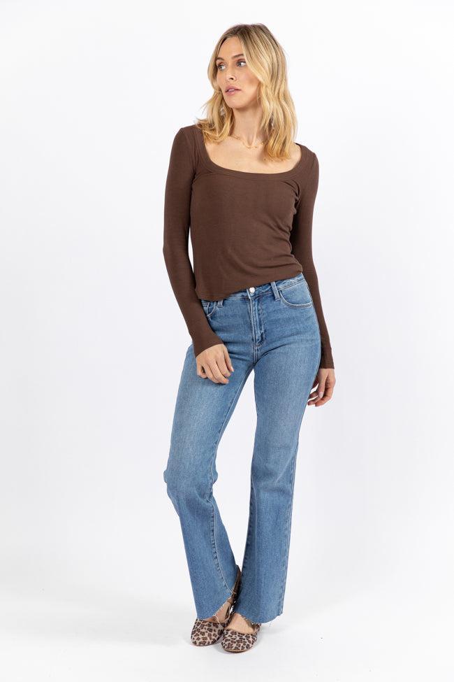 Eve Medium Wash Flare Jeans Product Image