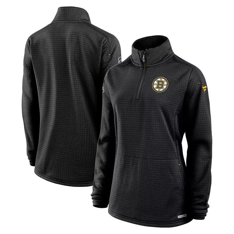 Women's Fanatics  Blue Colorado Avalanche Authentic Pro Rink Lightweight Quarter-Zip Pullover Top, Size: XL Product Image