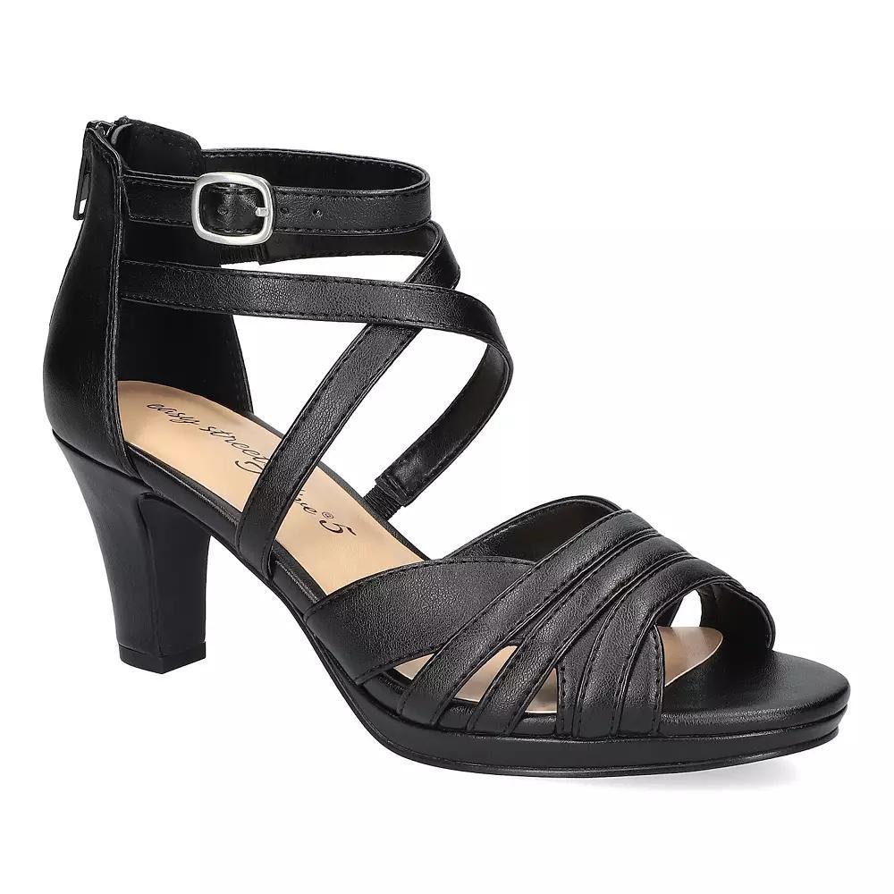 Easy Street Crissa Women's Dress Sandals, Size: 8 Wide, Black Product Image