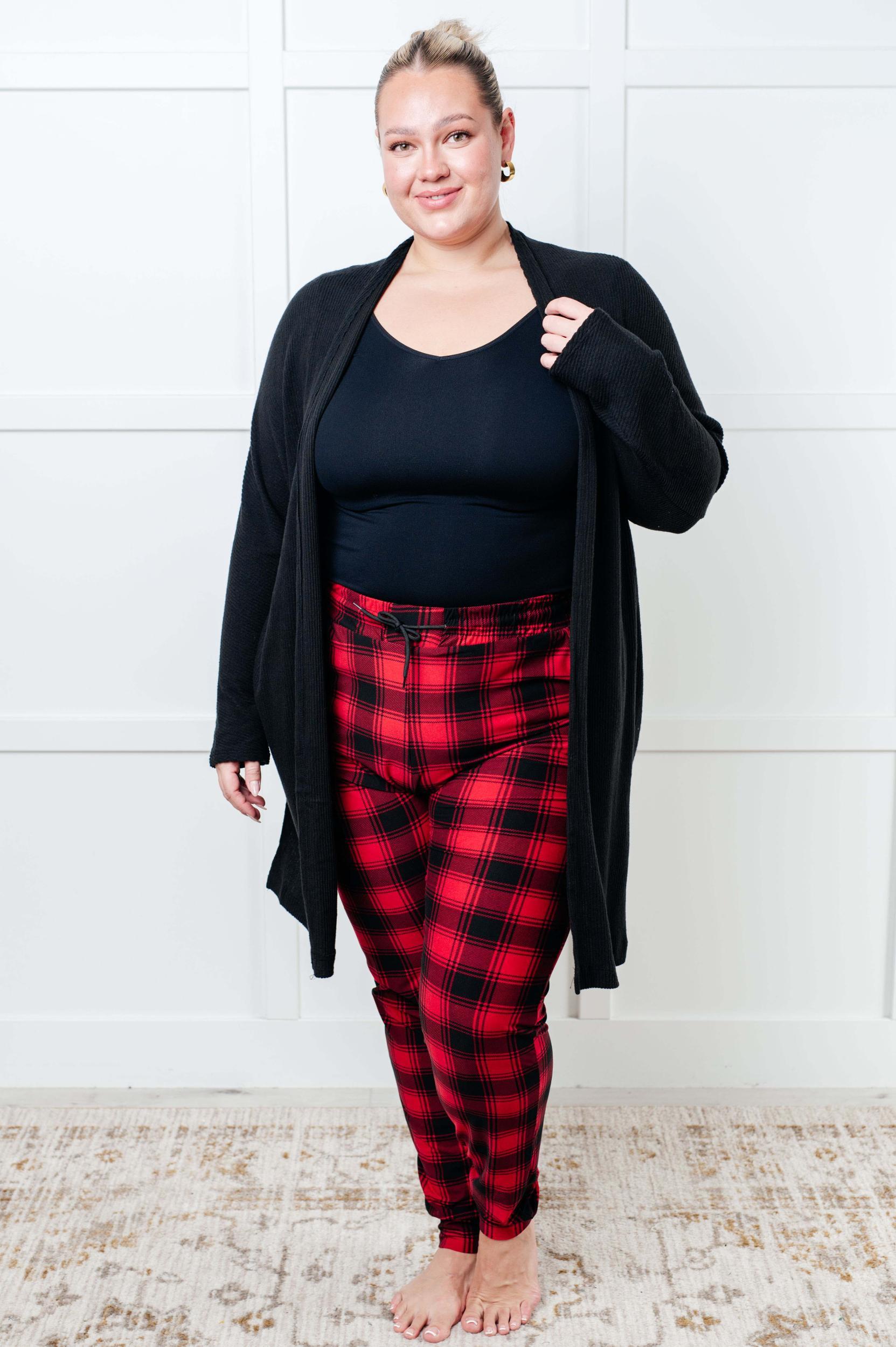Your New Favorite Joggers in Red Plaid (Online Exclusive) Product Image