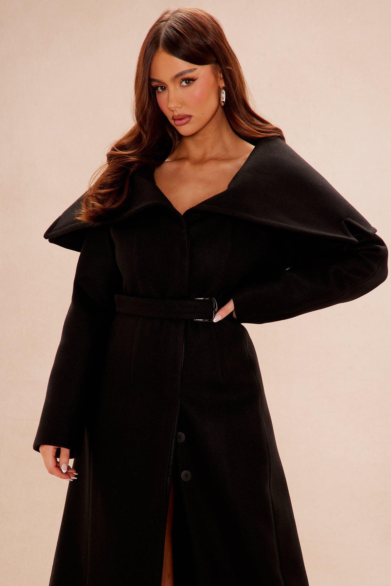 Martina Wool Coat - Black Product Image