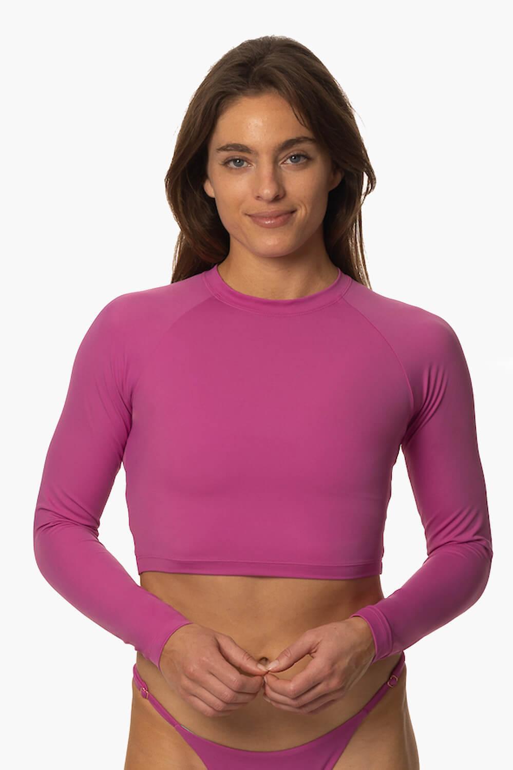 Sale Moana Long Sleeved Crop Rashguard Product Image