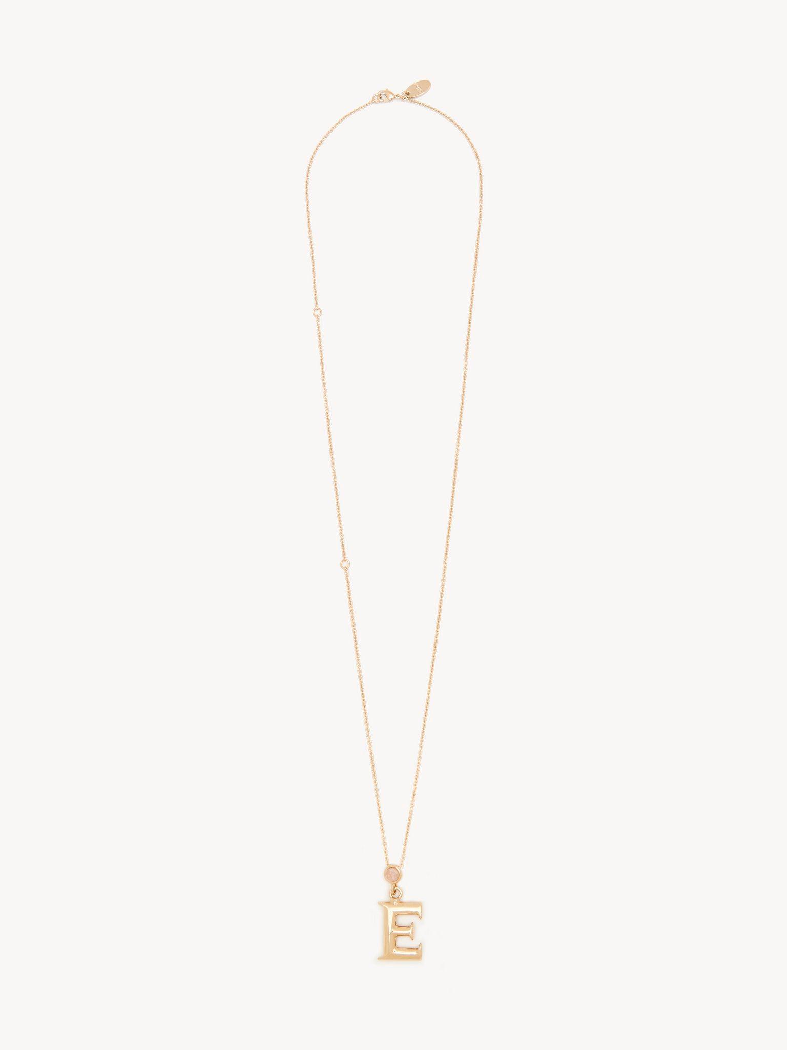 Alphabet necklace with pendant E Product Image