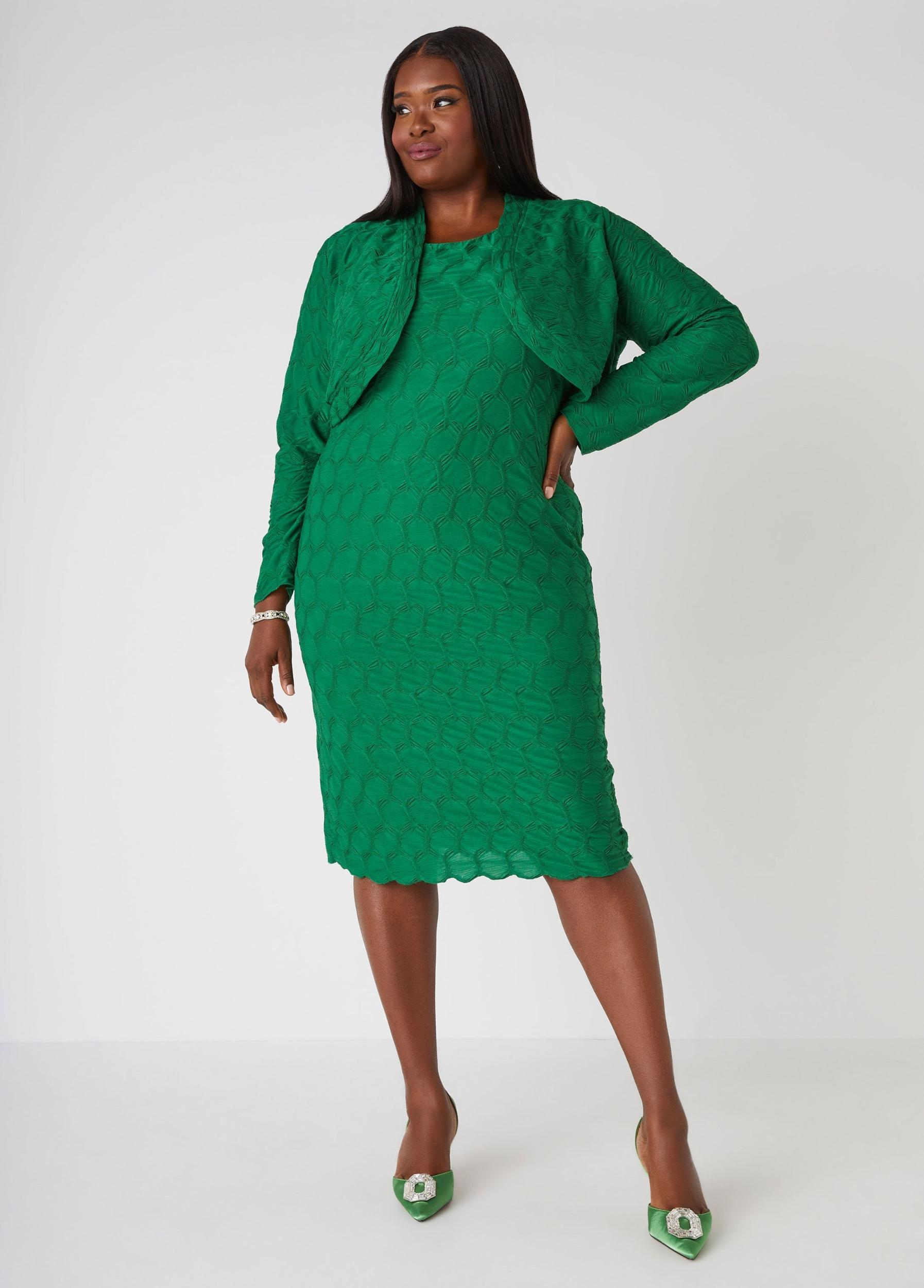 Plus Size Textured Knit Bolero Ashley Stewart Product Image