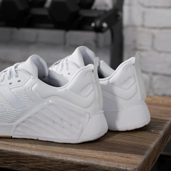 adidas Dropset 3 strength training shoes Cloud White M 14 / W 15 Unisex Product Image