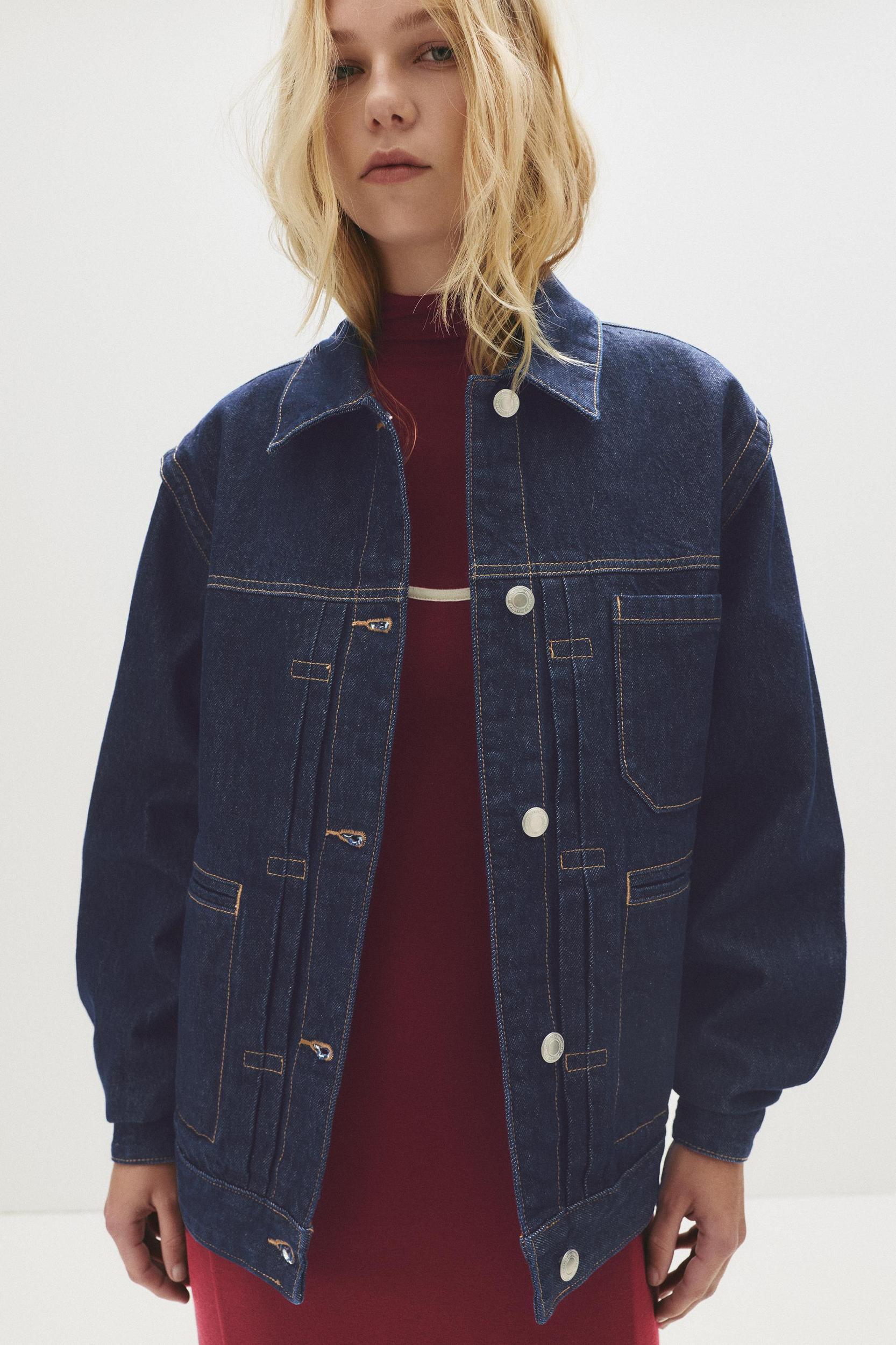 Denim trucker jacket Product Image