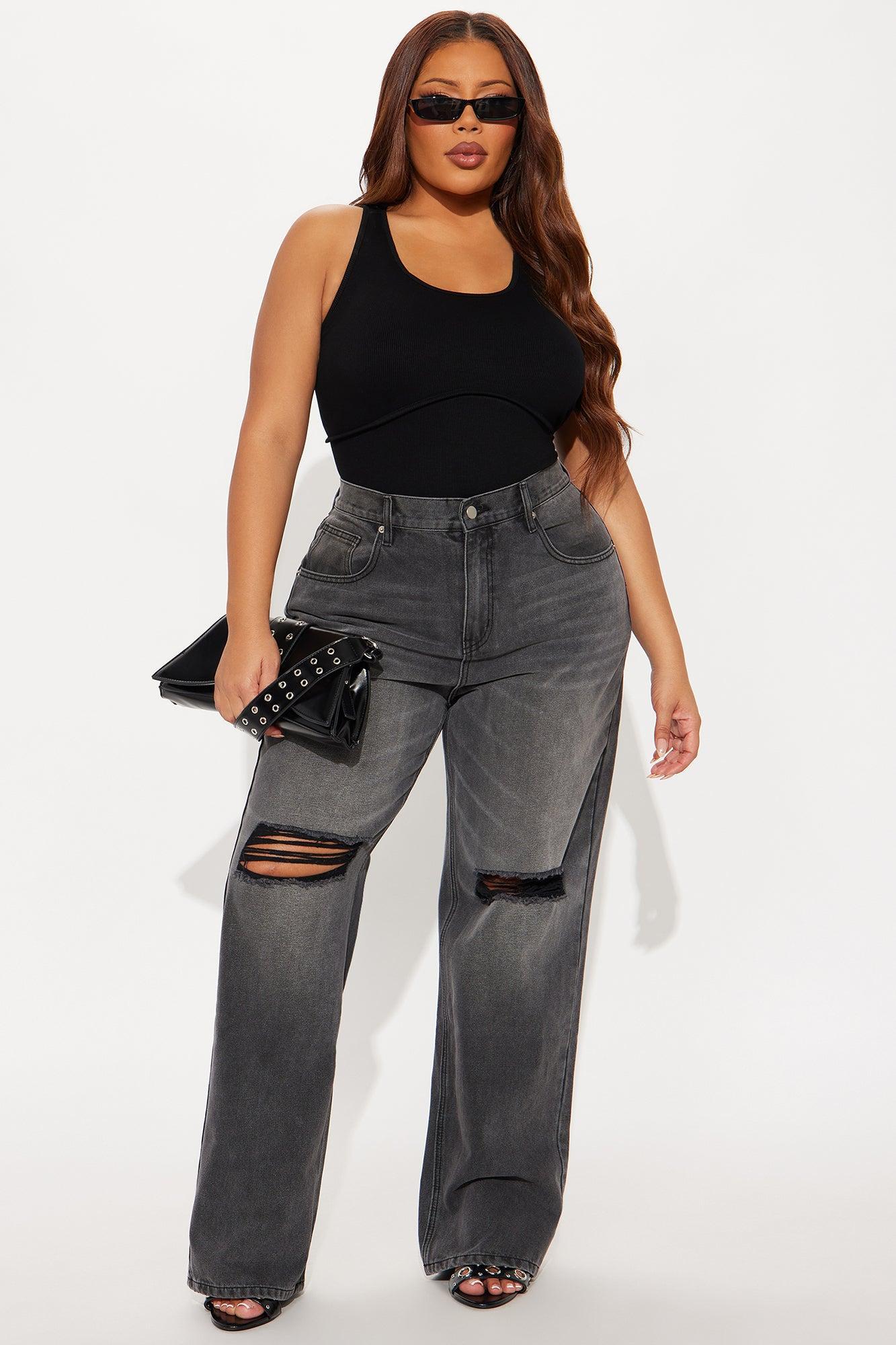 Arizona Ribbed Racerback Bodysuit - Black Female Product Image