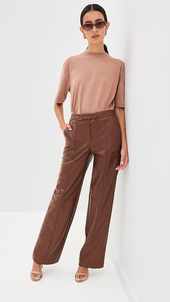 SIMKHAI Mackenzie Straight Leg Pants | Shopbop Product Image