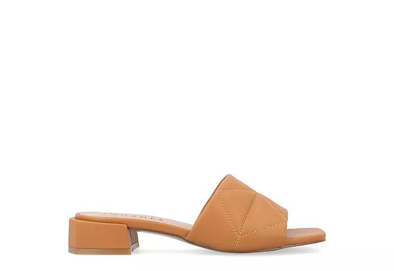 Journee Elidia Women's Block Heel Sandals, Size: 7.5, Brown Product Image