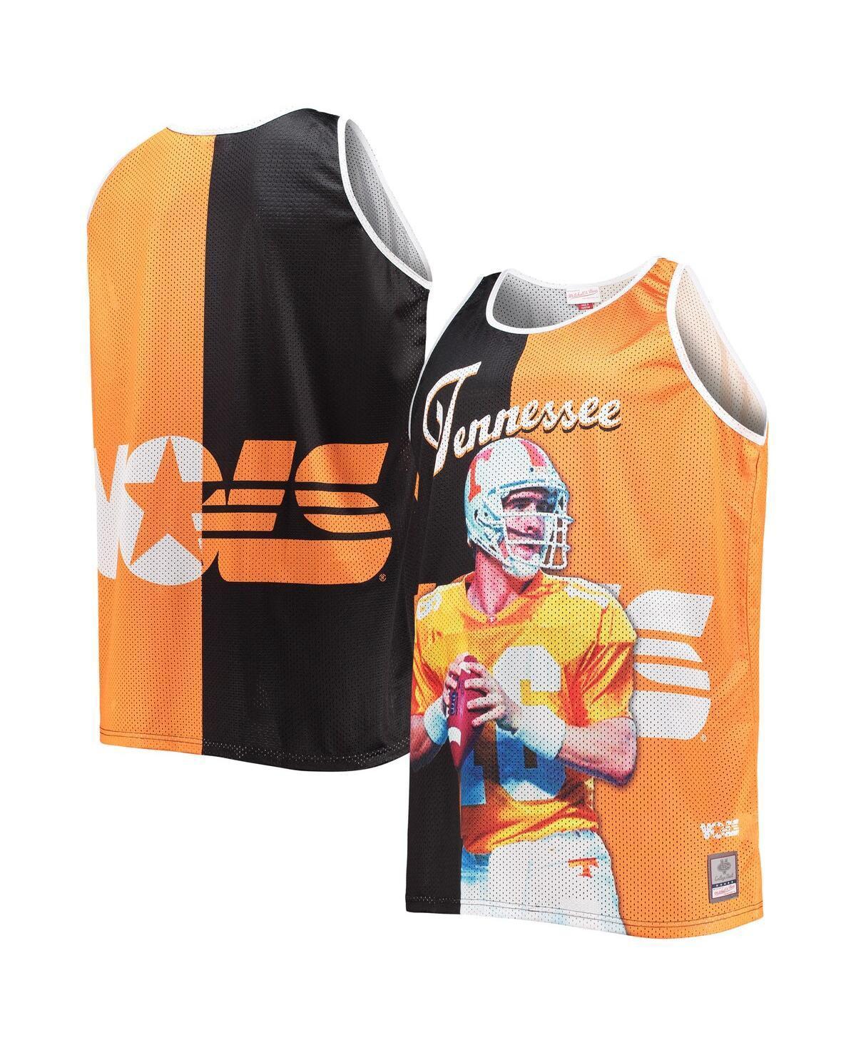 Men's Mitchell & Ness Peyton Manning Black/Tennessee Orange Tennessee Volunteers Sublimated Player Big & Tall Tank Top, Size: 4XB Product Image