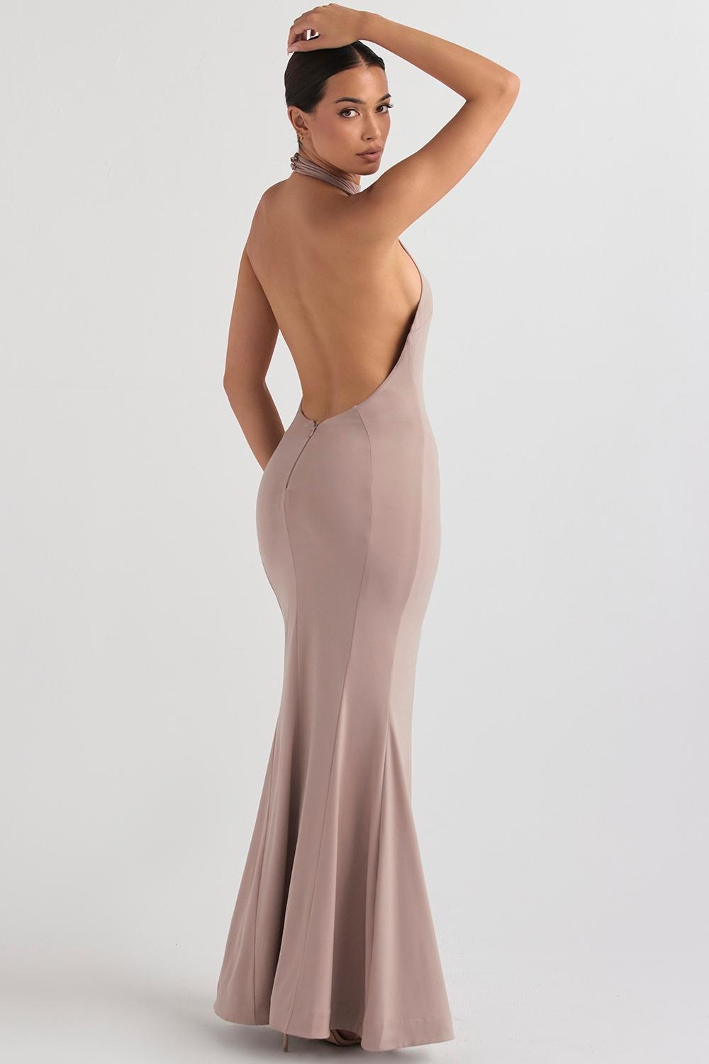Juliette Mushroom Halter Gown Product Image
