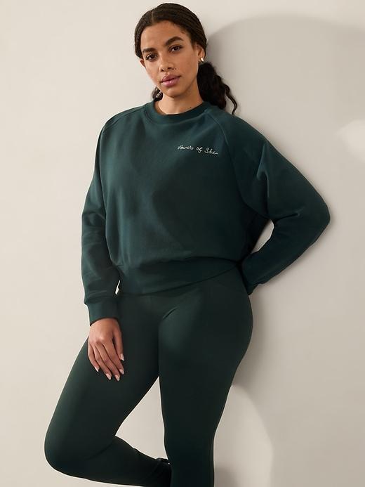 Power of She Embroidered Crew Sweatshirt Product Image