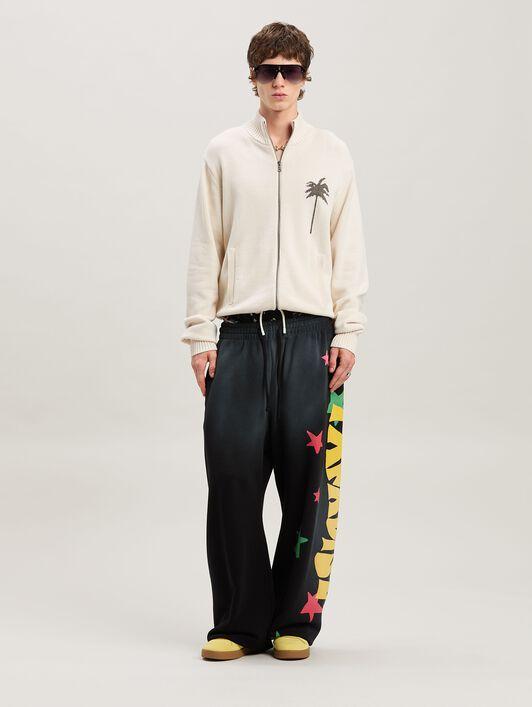 PALMS KNIT TRACK TOP OFF WHITE - GREY ME Product Image