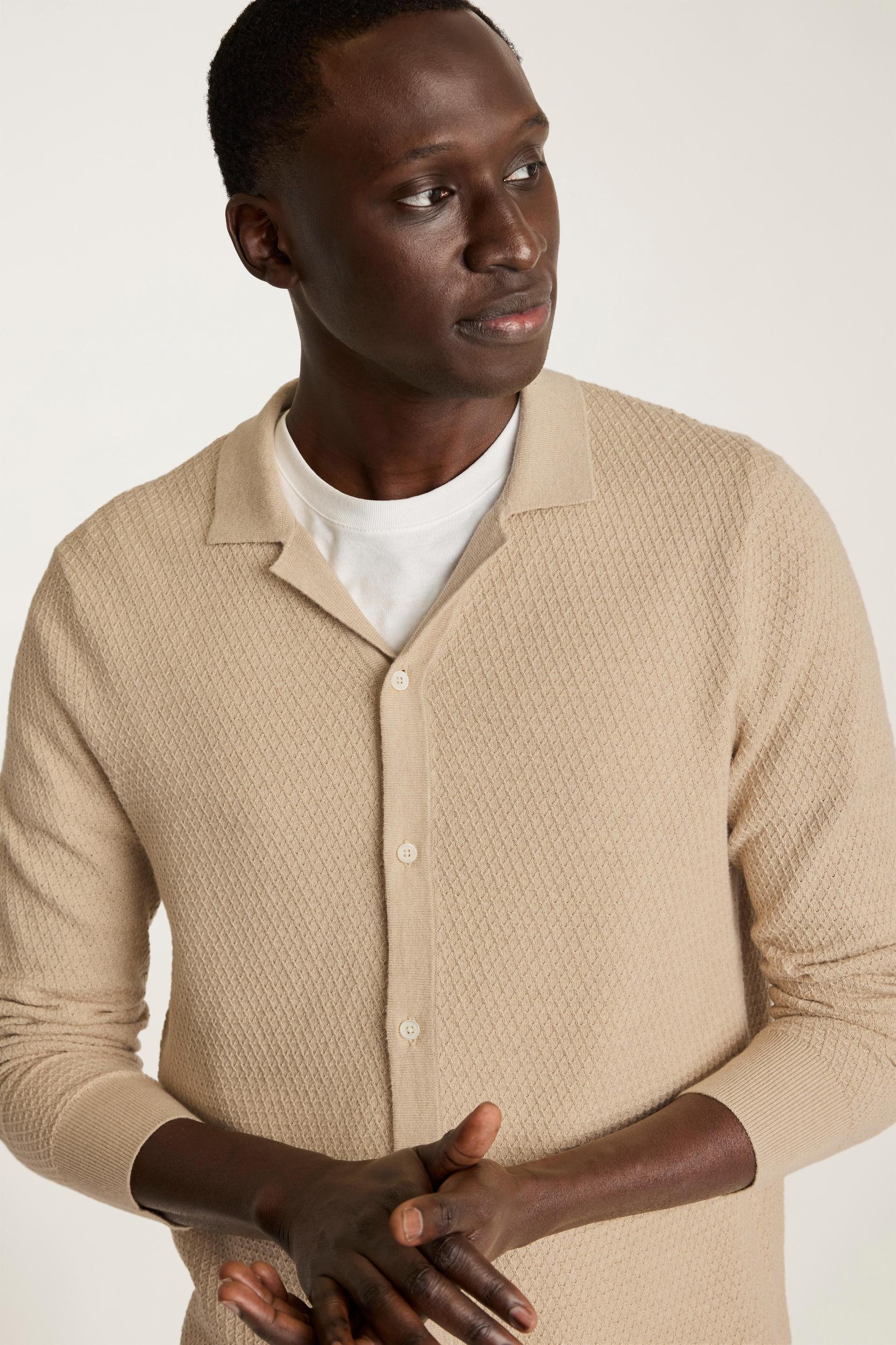 Hudson Long Sleeve Sweater Polo Product Image