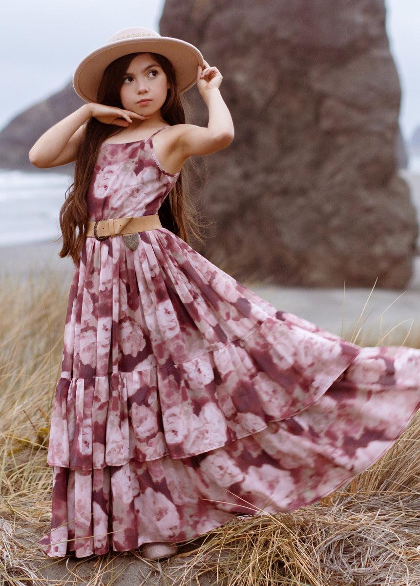 Catrin Dress in Warm Watercolor Girls Product Image