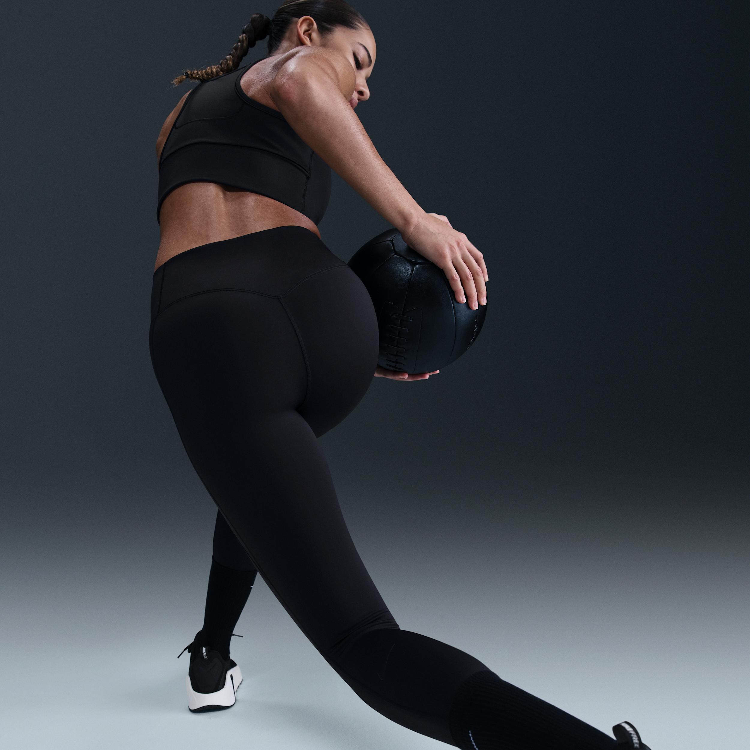 Nike Women's Universa High-Waisted 7/8 Leggings with No Front Seam Product Image