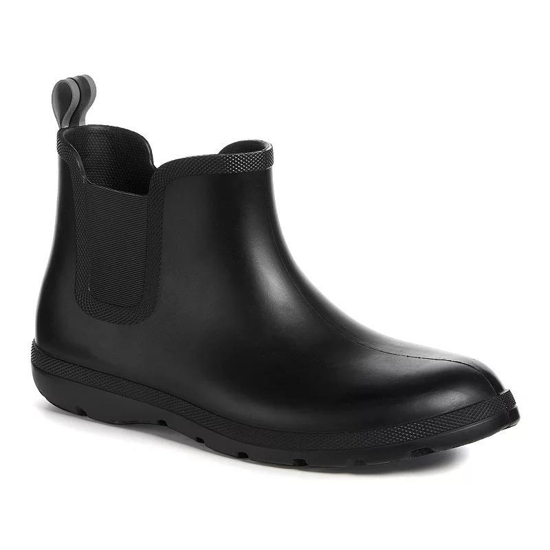 totes Cirrus Men's Waterproof Chelsea Rain Boots, Size: 12, Black Product Image