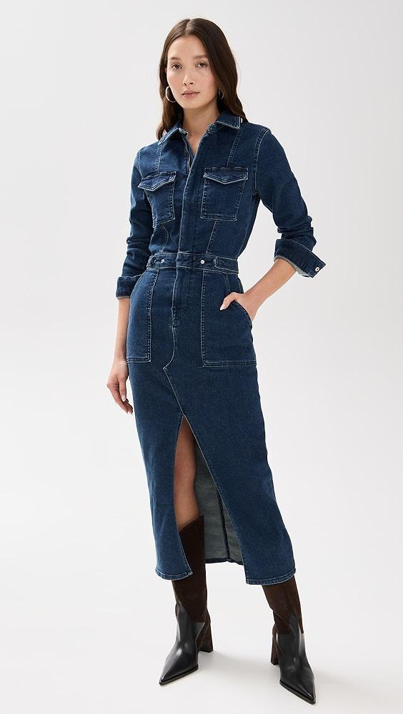 Good American Fit For Success Long Sleeve Midi Dress | Shopbop Product Image