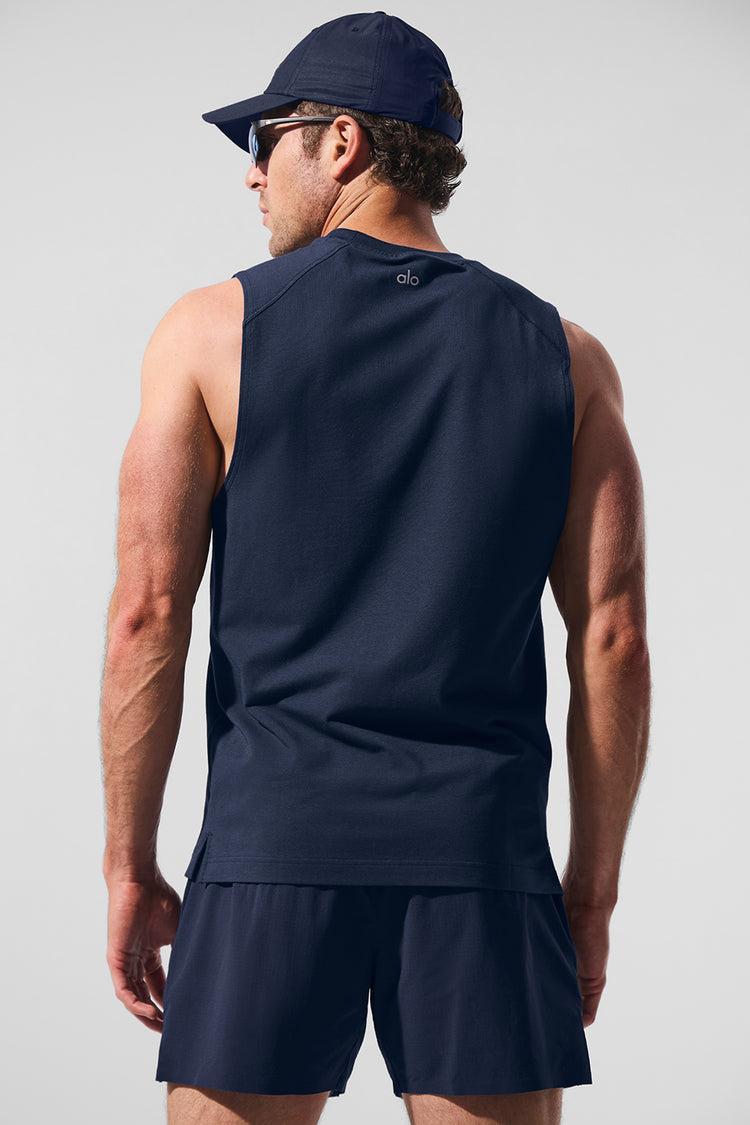 ALO Vapor Muscle Tank - Navy Product Image