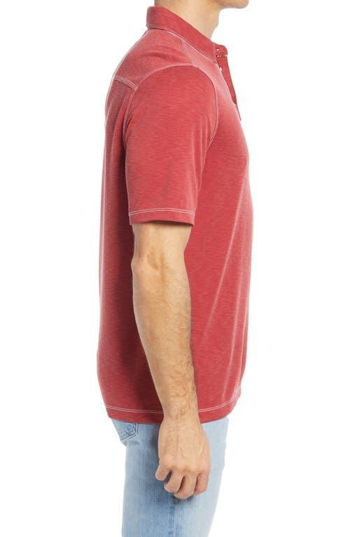 Johnston & Murphy Slub Men's Polo in Red at Nordstrom, Size Large Product Image