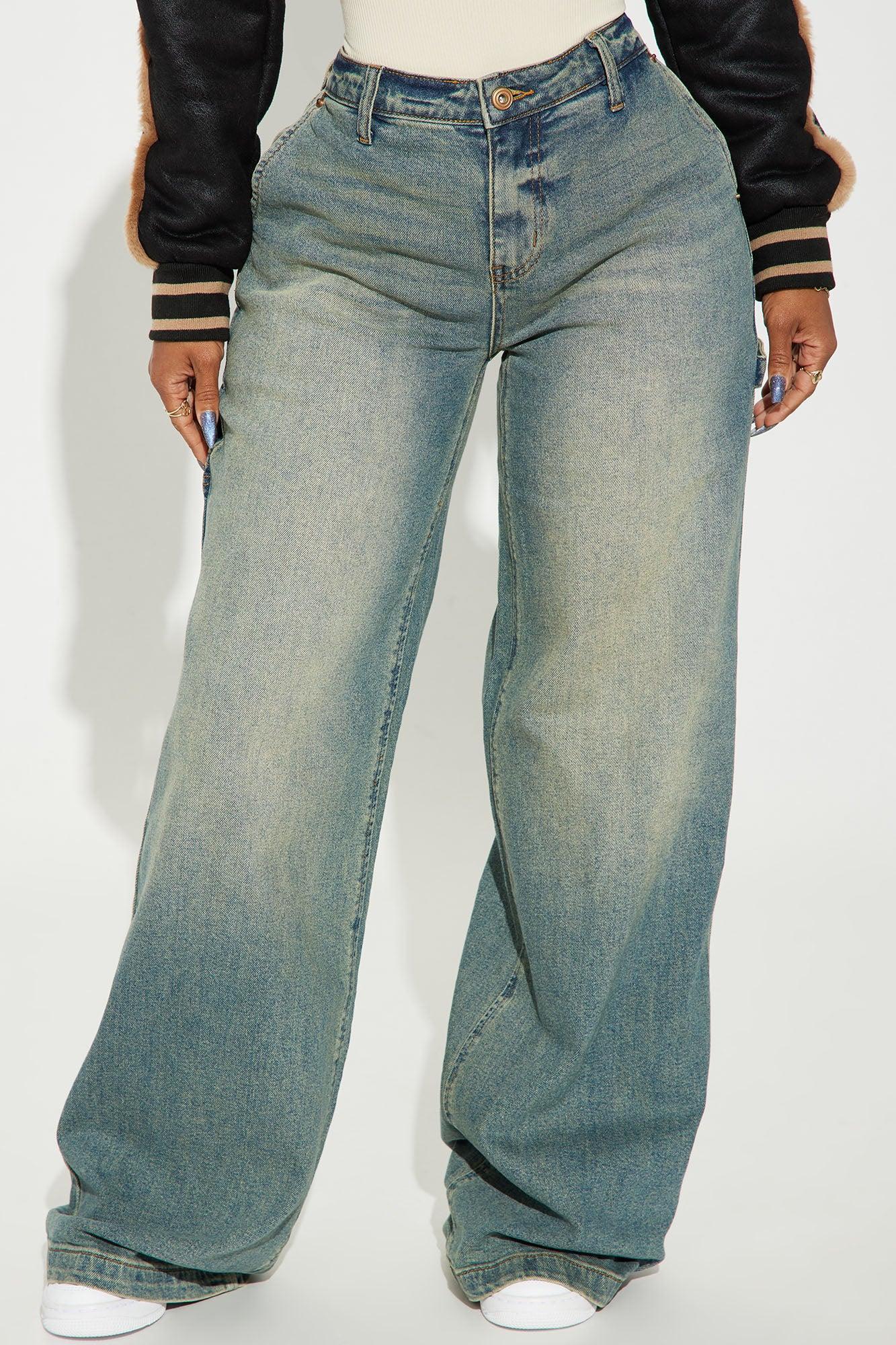 Totally Tinted Loose Utility Jeans - Vintage Wash Product Image