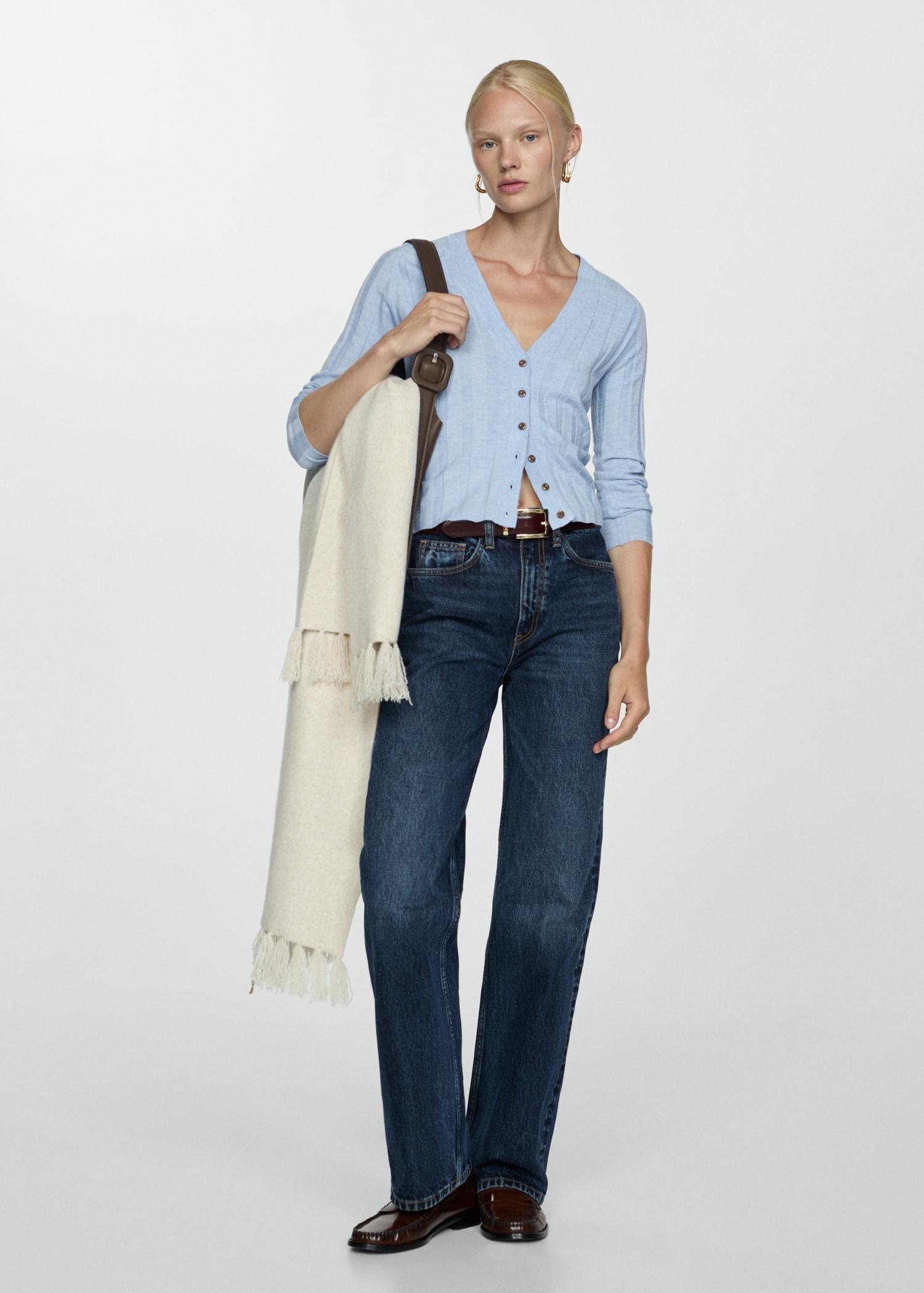 Button knit cardigan - Women | MANGO USA Product Image