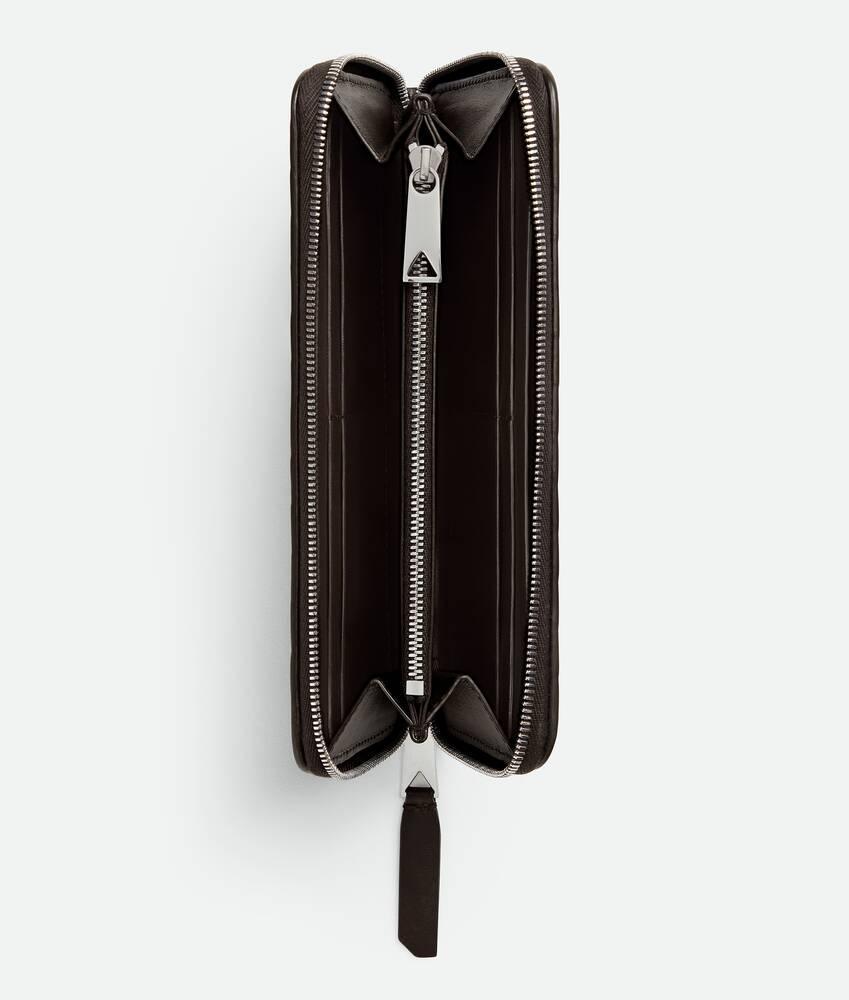 Men's Intrecciato Piccolo Zip Around Wallet in Fondant Product Image