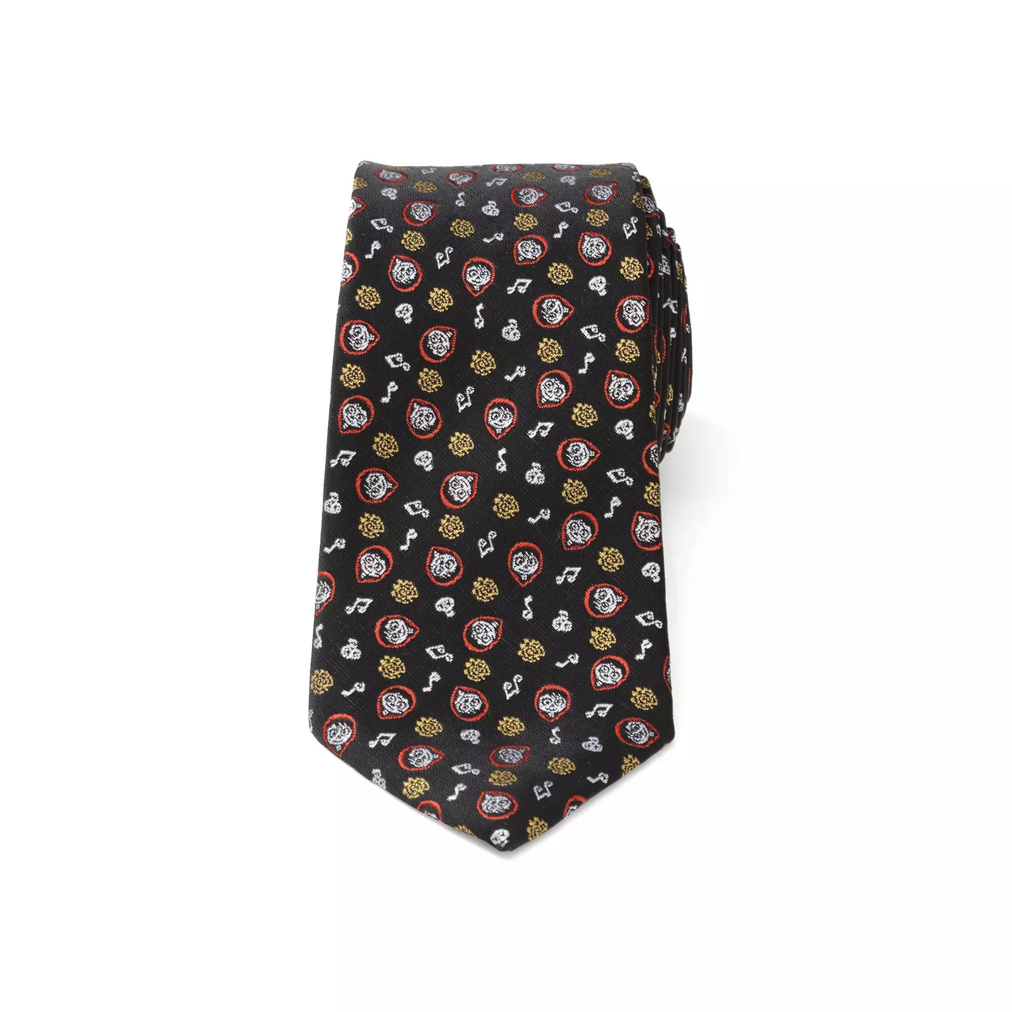Disney's Pattern Men's Tie, Mickey Dot Black Product Image
