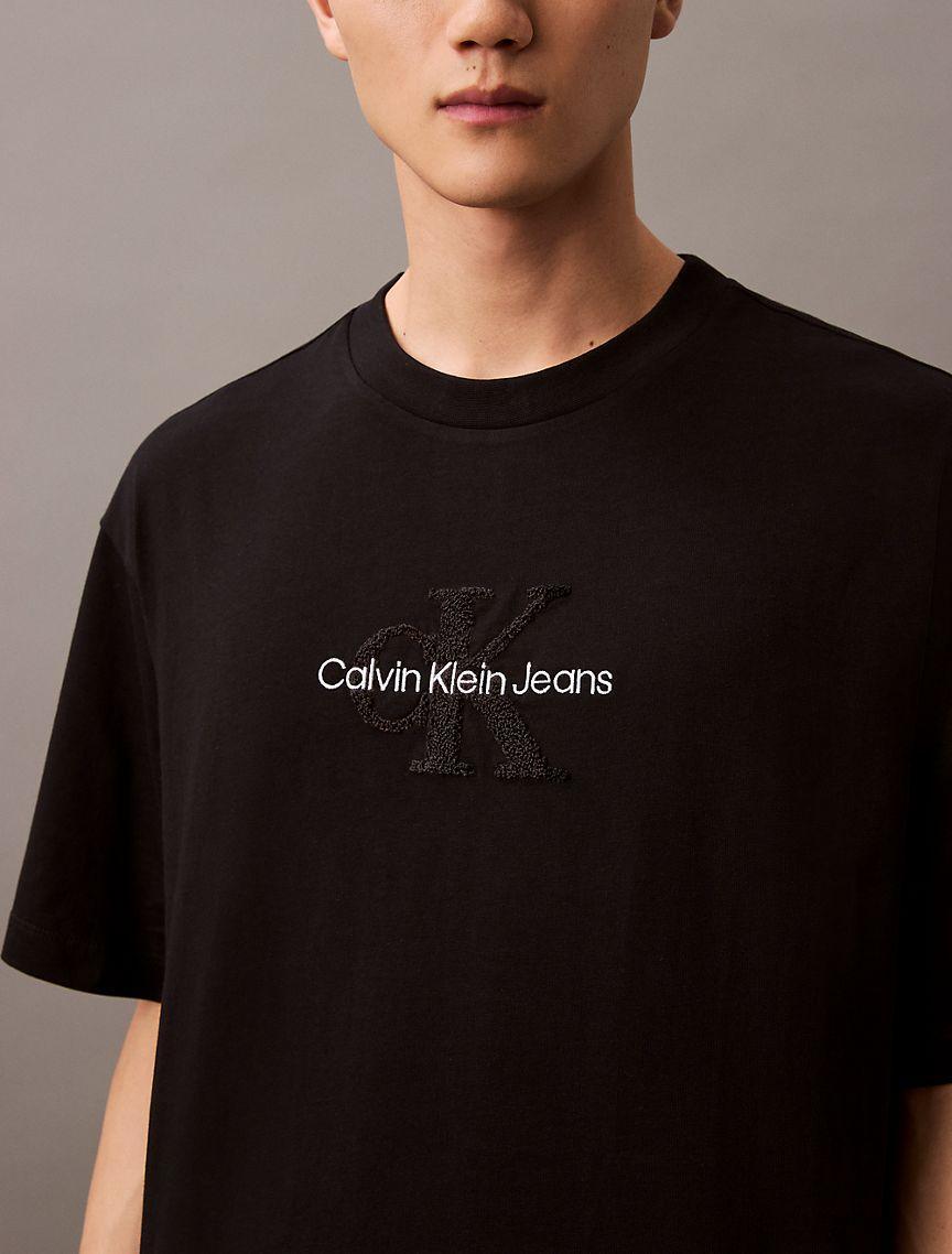 Monogram Logo Flocked Graphic Relaxed T-Shirt Product Image
