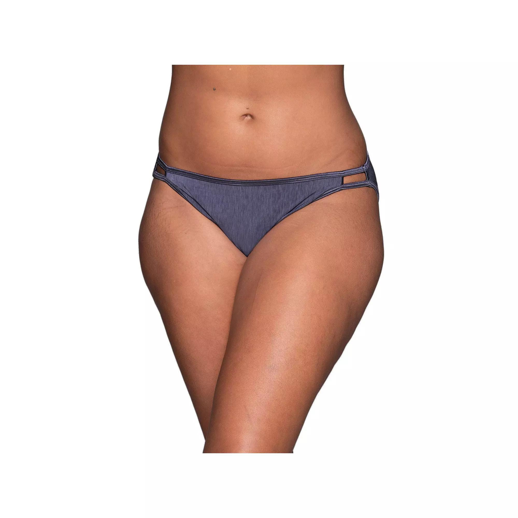 Plus Size Vanity Fair Lingerie Illumination String Bikini 18810, Womens Steele Purple Product Image