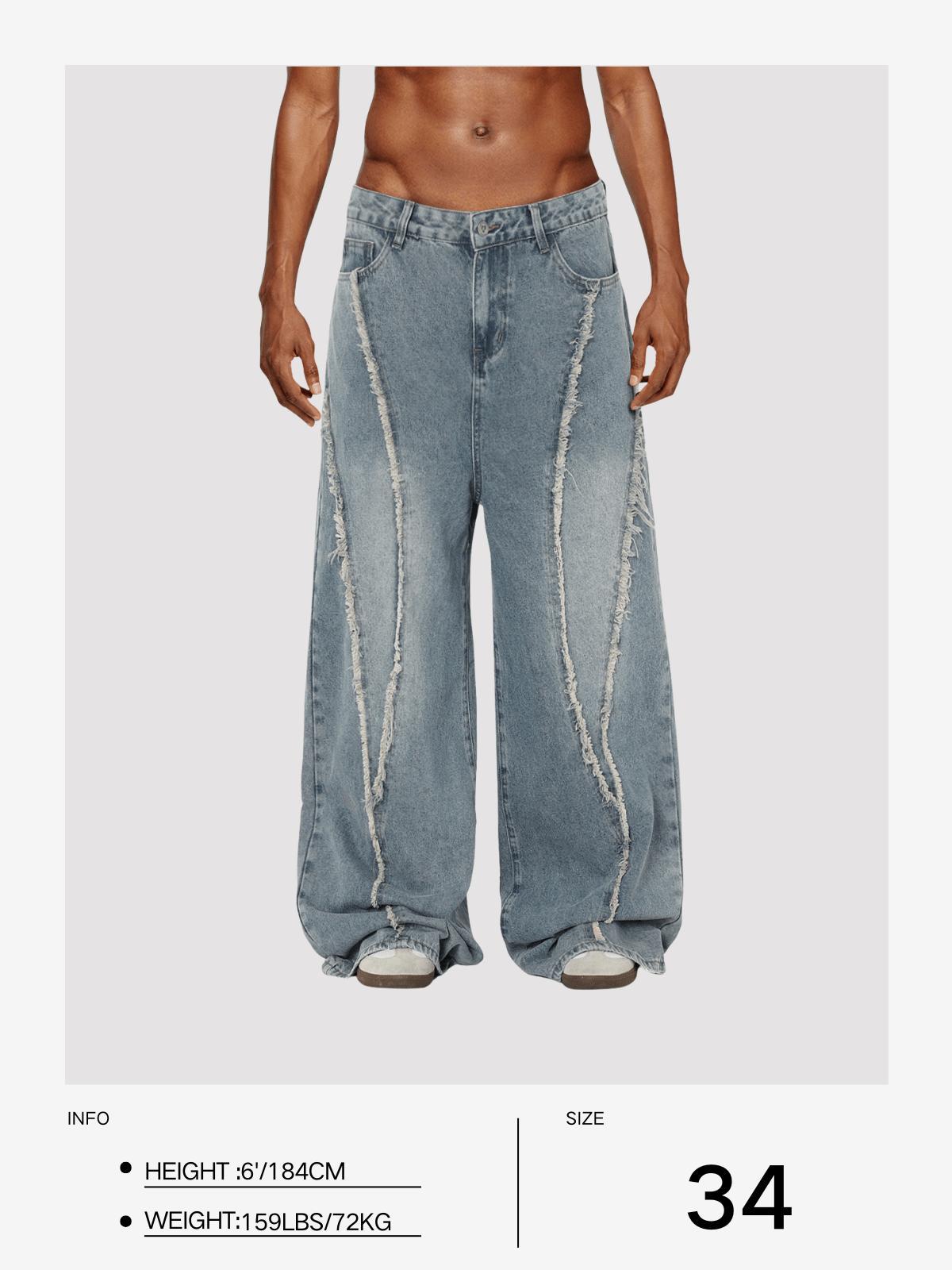 Aelfric Eden Fringe Baggy Jeans Product Image