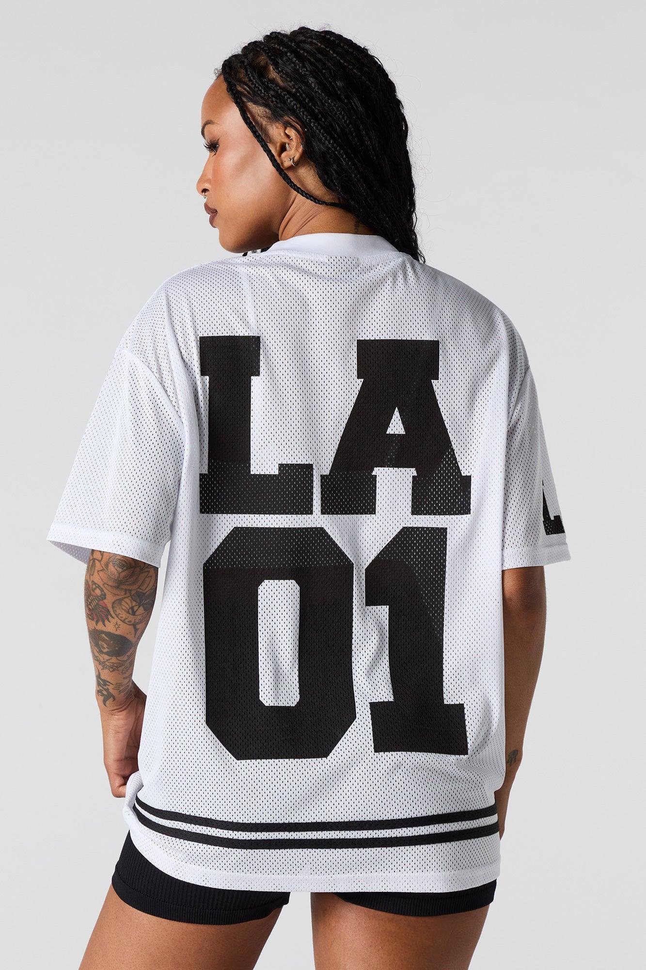 Mesh Graphic Football Jersey Female Product Image