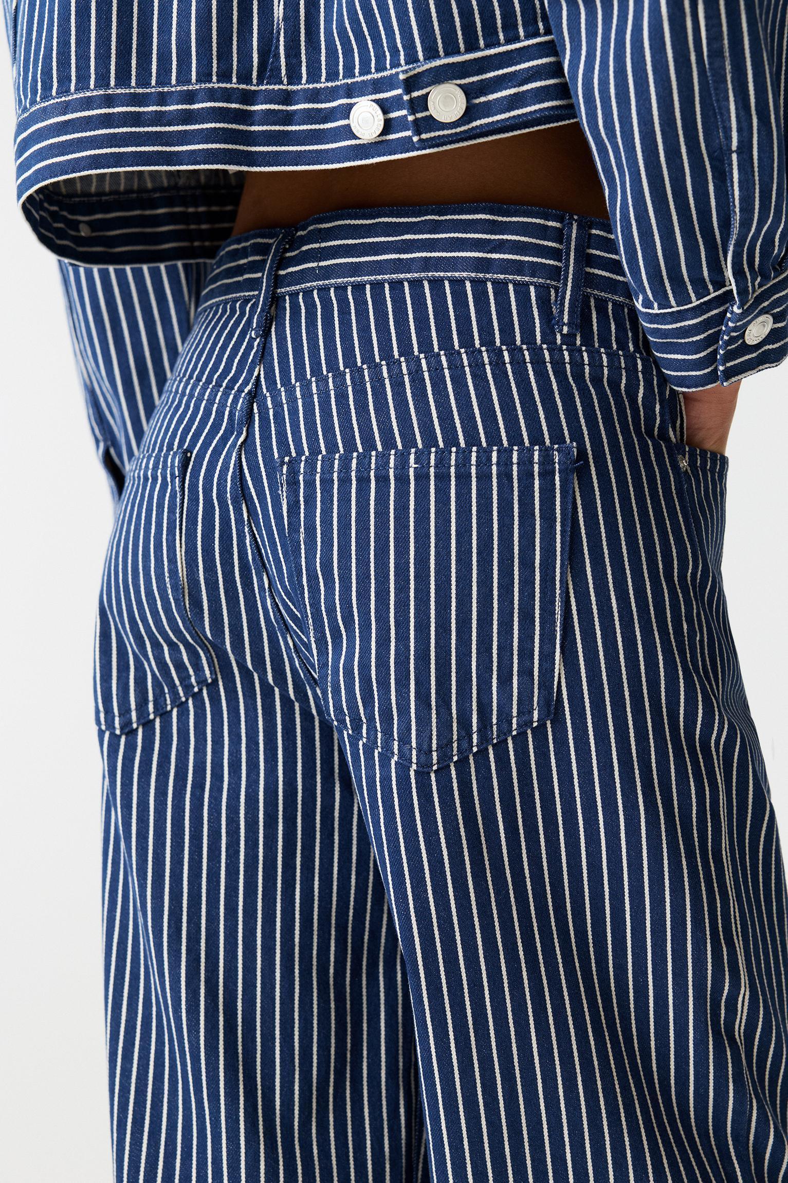 Striped baggy jeans Product Image