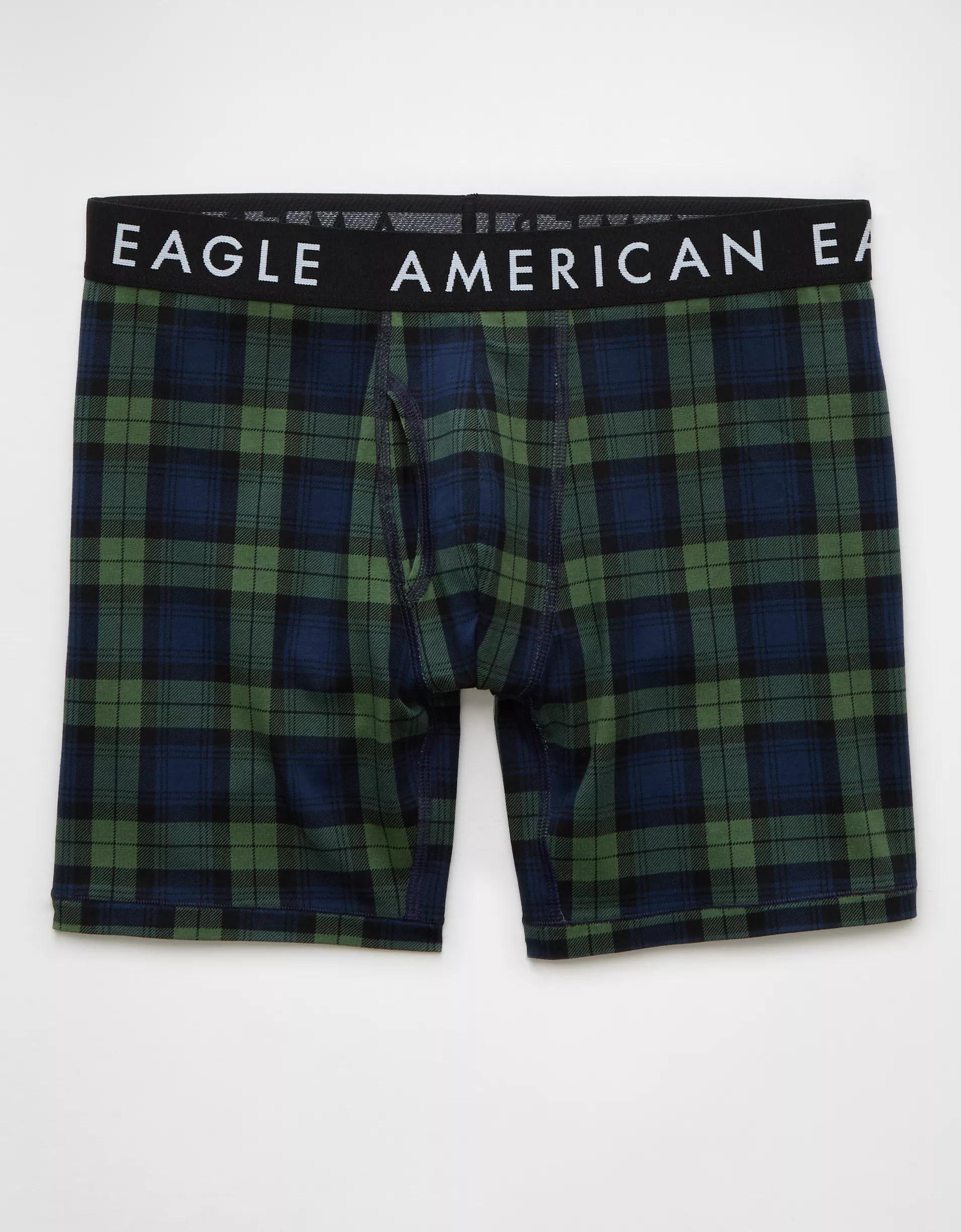 AEO Men's Black Watch 6" Classic Boxer Brief Product Image