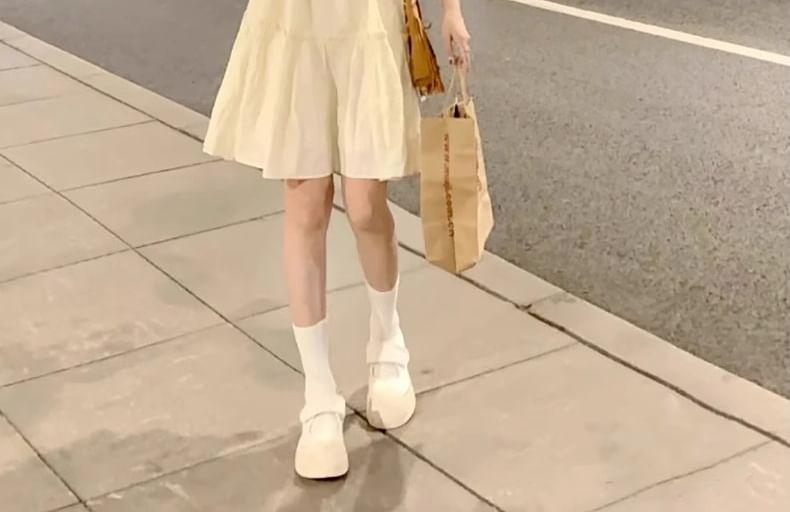 Sleeveless Plain Sundress Product Image