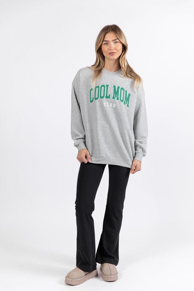 Cool Mom Club Light Grey Graphic Sweatshirt Product Image
