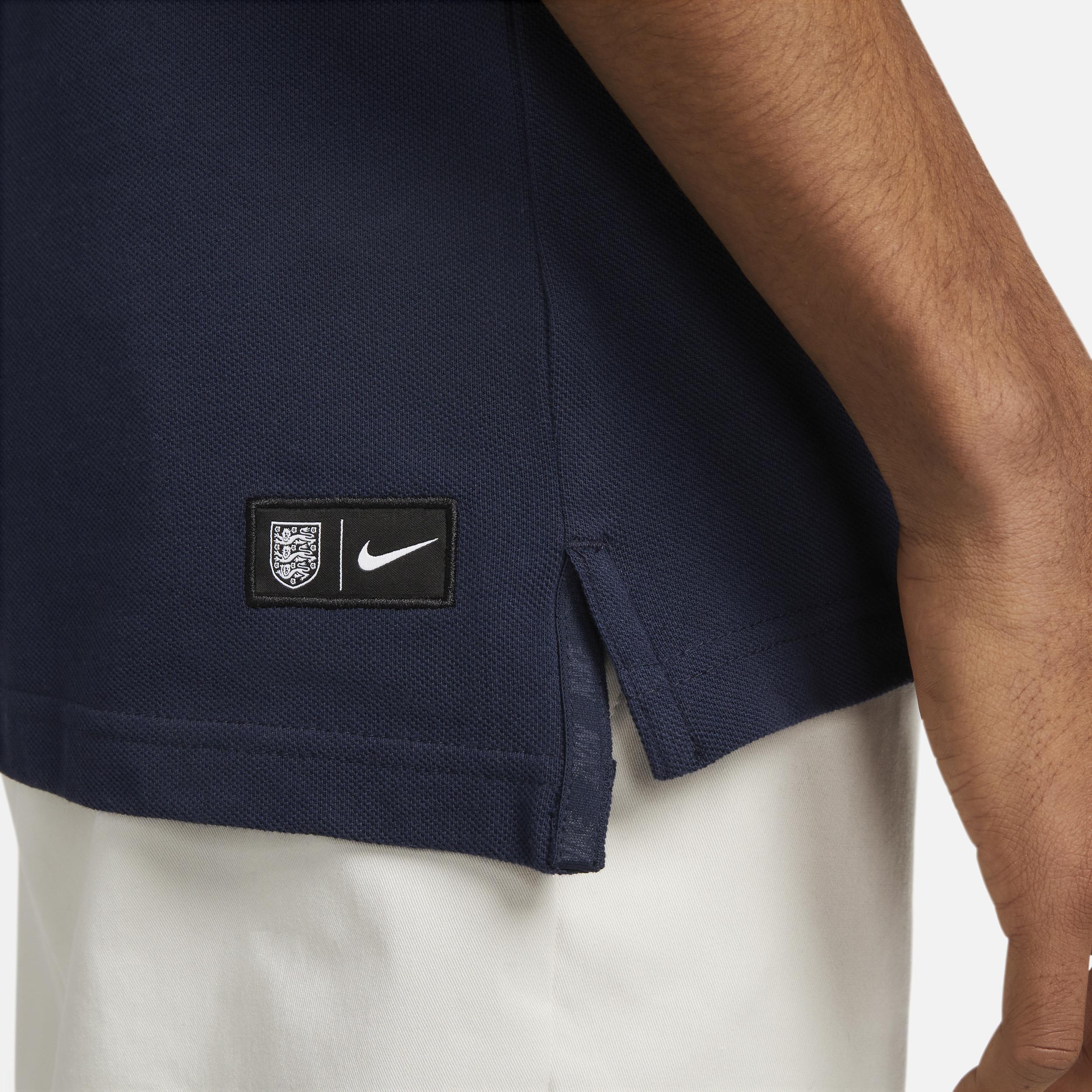 Men's Nike Blue England National Team Pique Polo at Nordstrom, Size Small Product Image