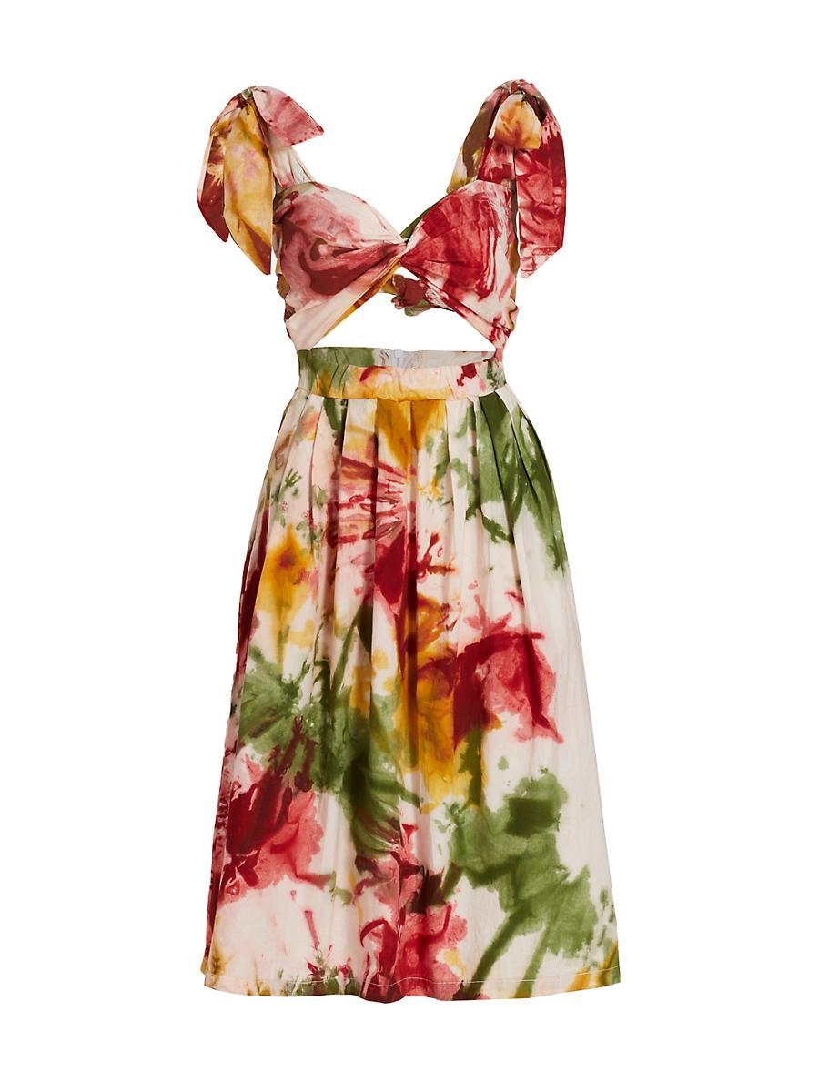 Womens Segun Dyed Halterneck Midi-Dress Product Image