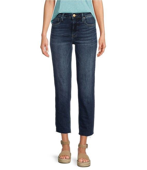 Kut From The Kloth Rachael High Rise Straight Leg Raw Hem Mom Jean Product Image